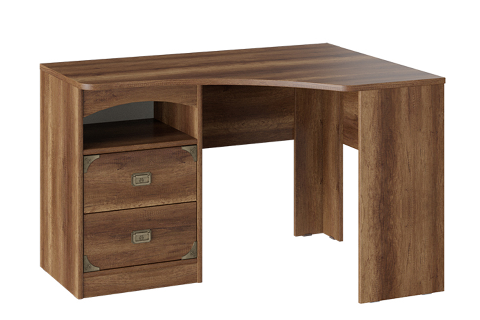 Навигатор Стол угловой с 2-мя ящиками Дуб каньон