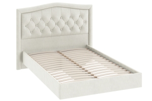 Адель Кровать 180х200  с мягким изголовьем Крем