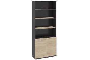 Успех-2 Шкаф для документов с нишей и 2-мя дверями