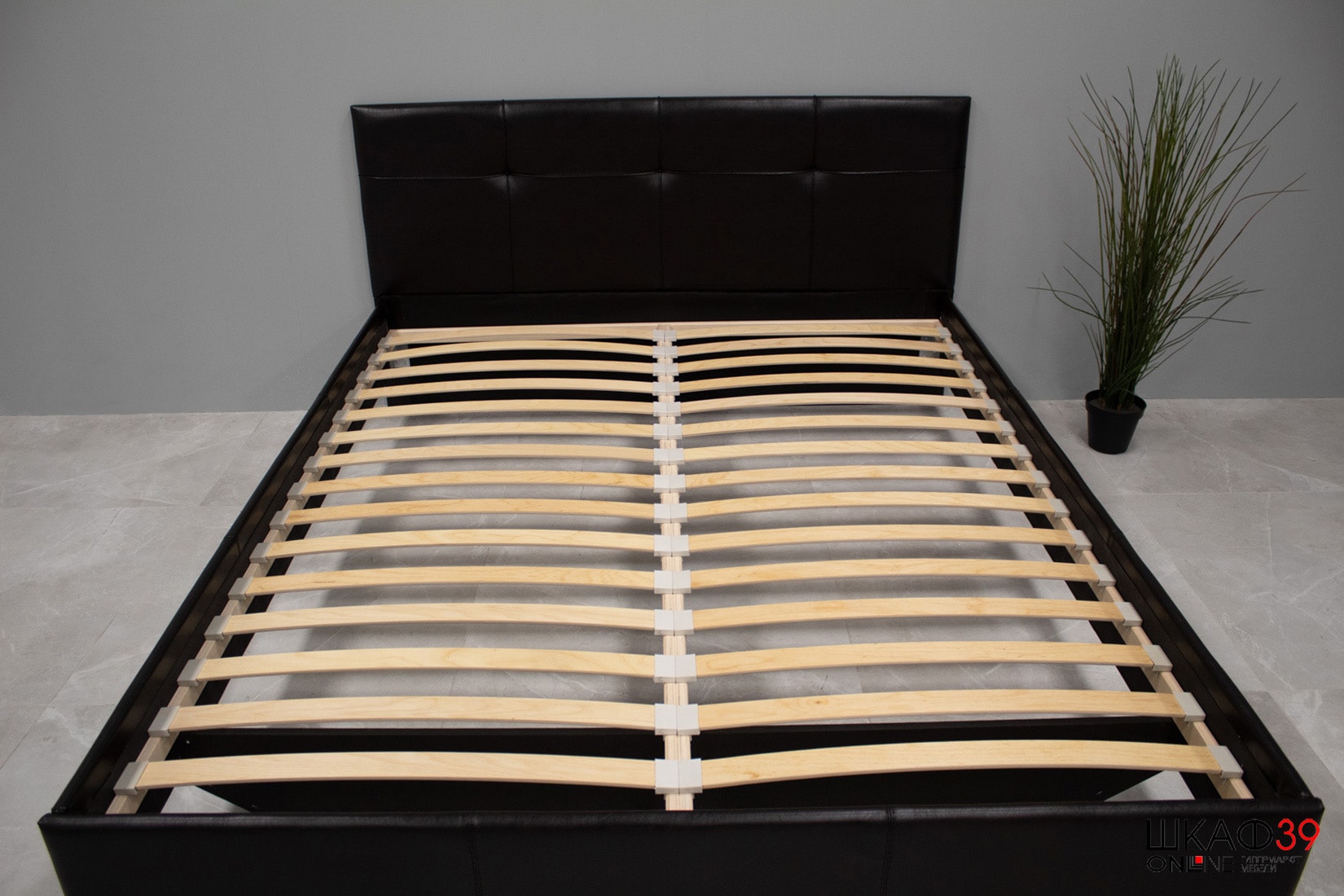 Элис Кровать 160 тип 1 (Темная) основание ламели