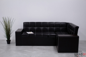 Остин Уголок кухонный со спальным местом исп.2 (Венге Цаво/Кожзам коричневый)