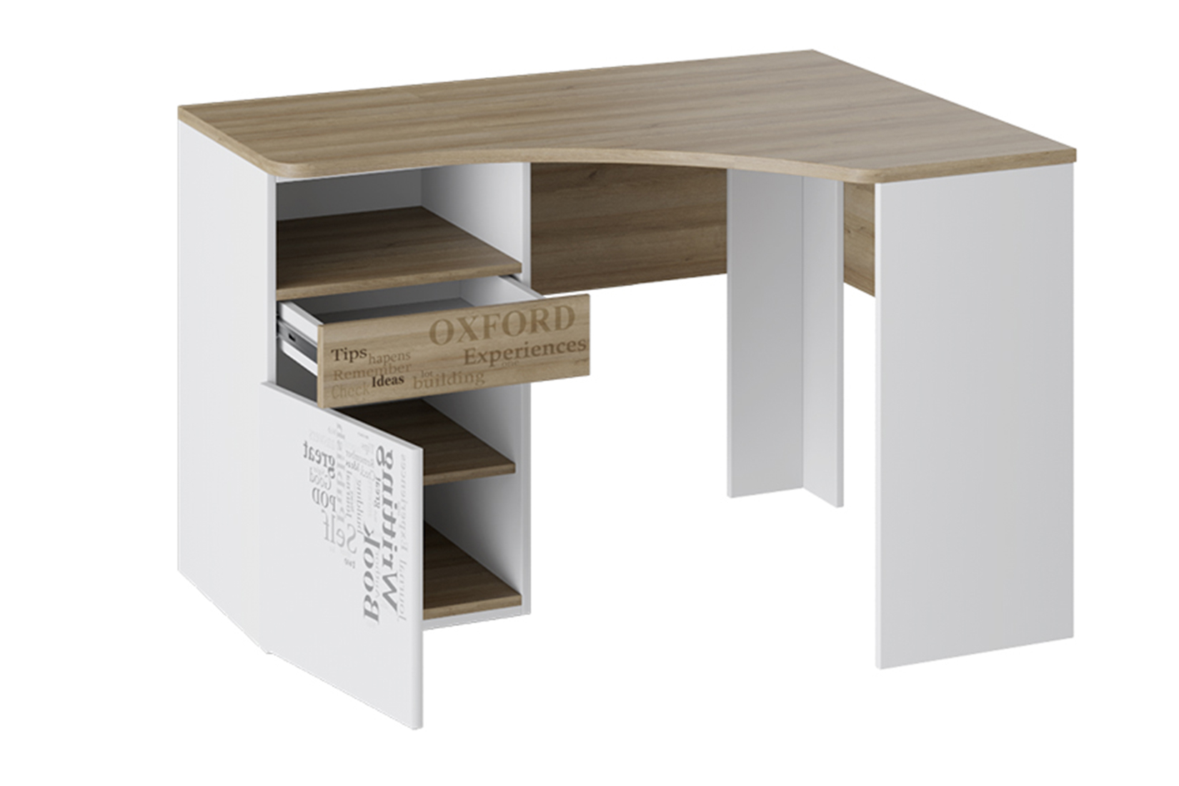 Стол угловой с ящиками «Оксфорд»