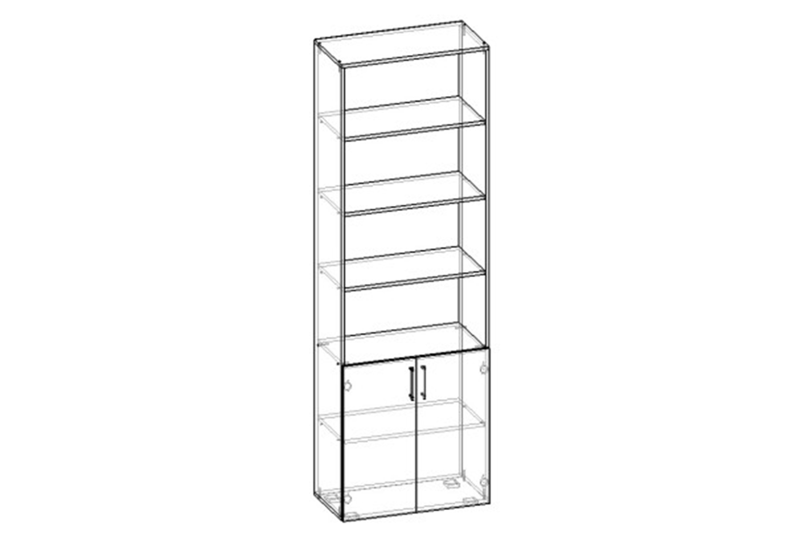 Нарус Шкаф книжный №3 Сонома