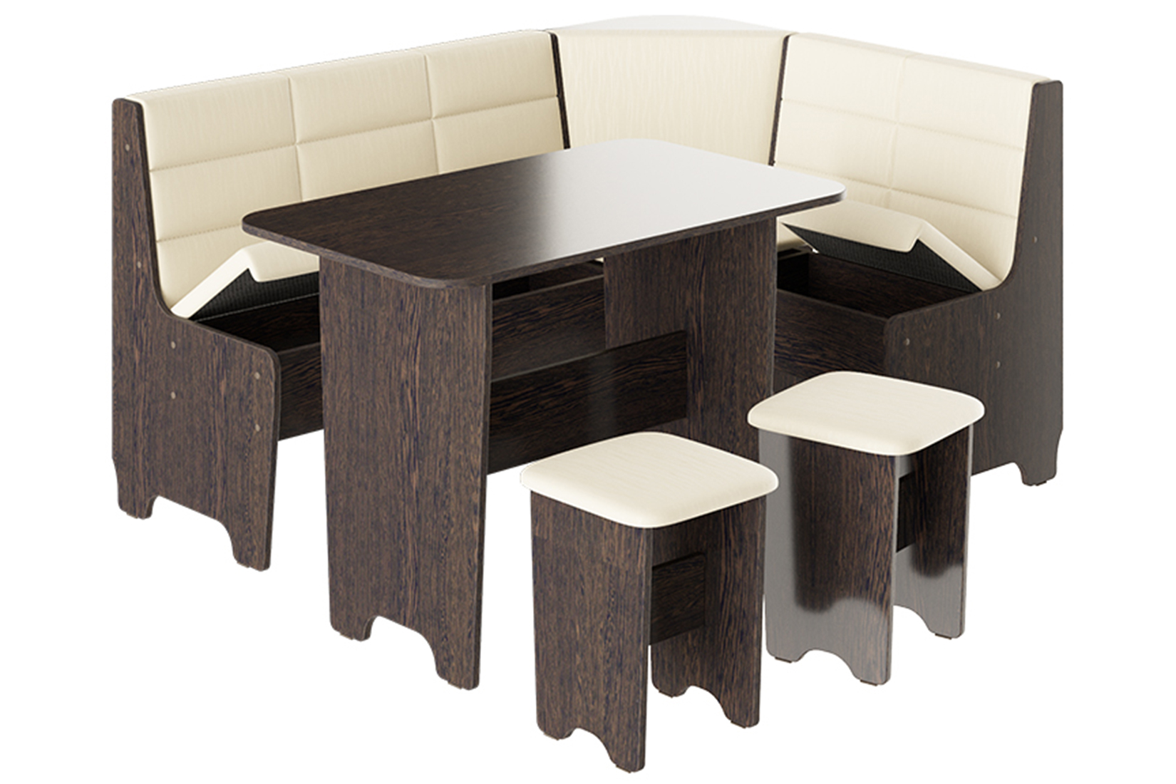 Техас Исп.2 Кухонный уголок Венге/Кашемир крем