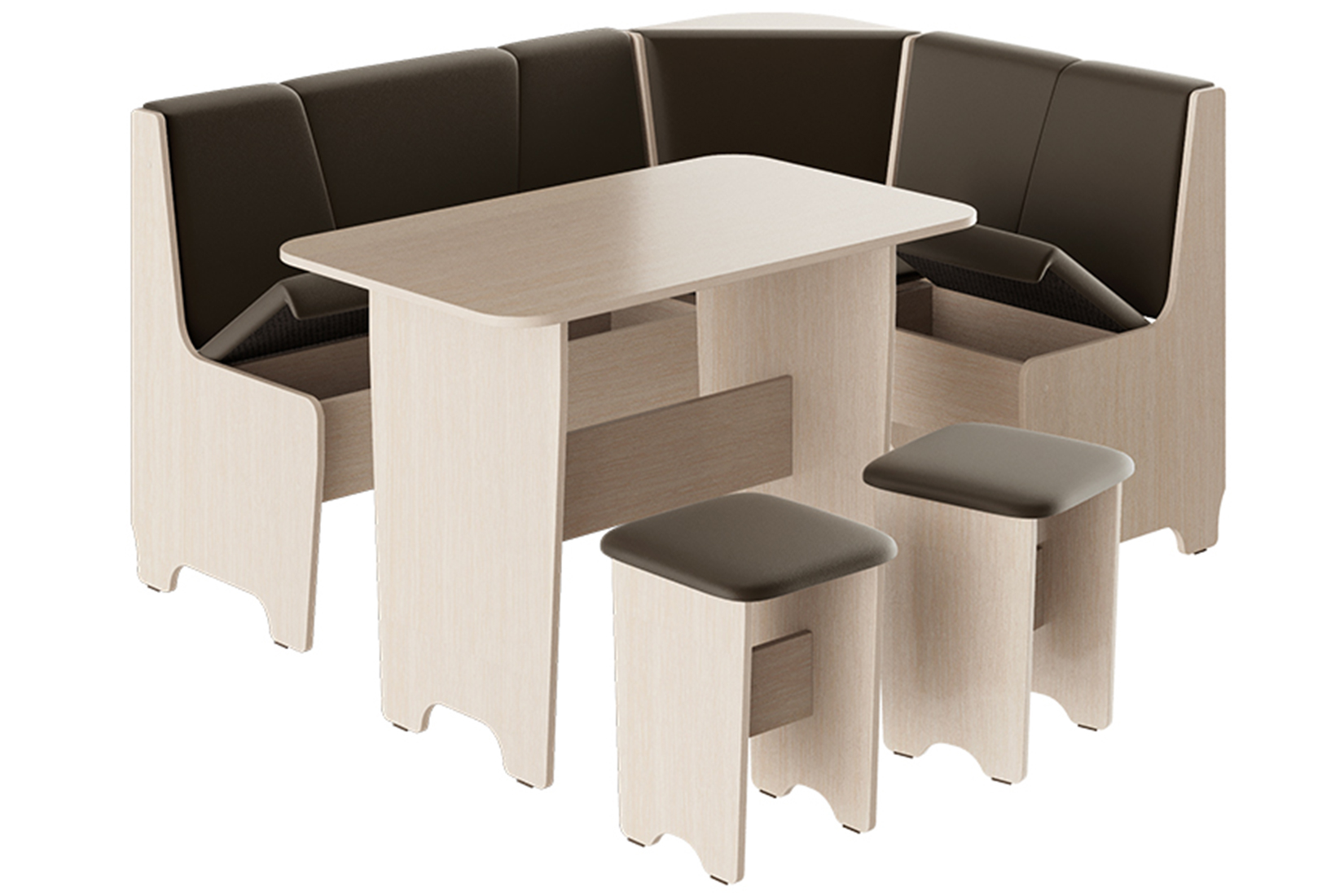 Техас Исп.1 Кухонный уголок (Дуб белфорт/Белый)