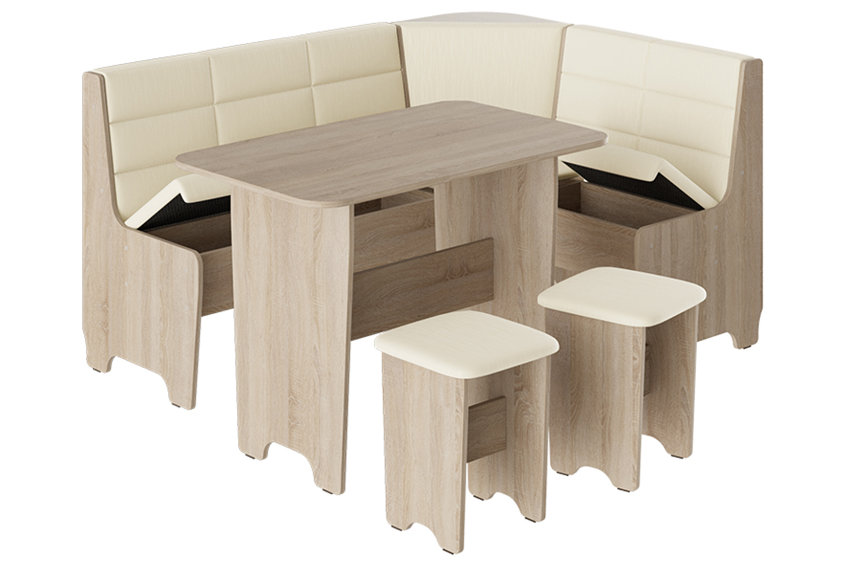 Техас Исп.2 Кухонный уголок Дуб сонома/Кашемир крем