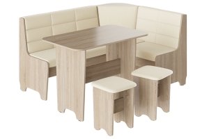 Техас Исп.2 Кухонный уголок Дуб сонома/Кашемир крем