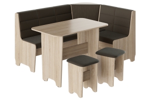 Техас Исп.2 Кухонный уголок Дуб сонома/Кашемир коричневый