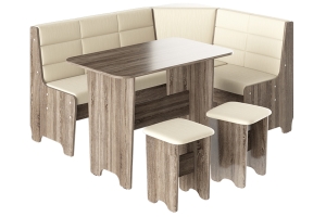 Техас Исп.2 Кухонный уголок Дуб сонома трюфель/Кашемир крем