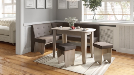 Барселона Кухонный уголок (Трюфель/Коричневый)