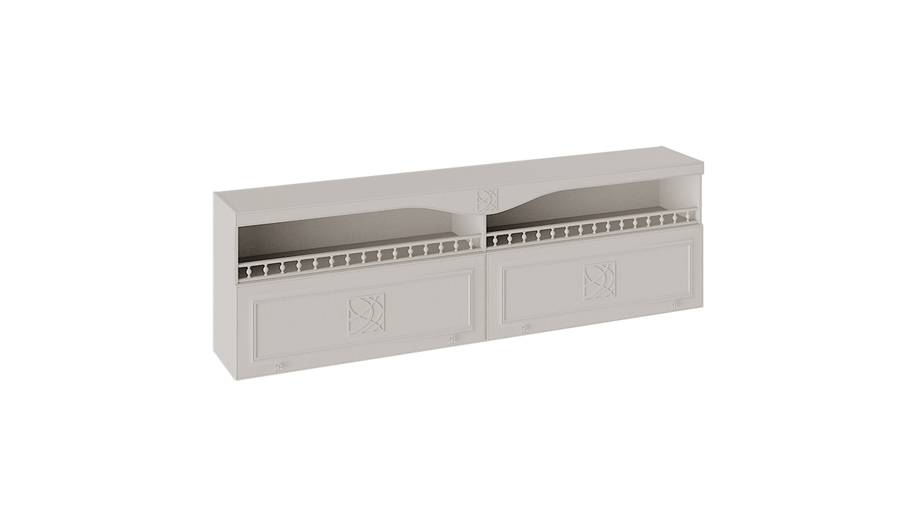 Шкаф навесной с карнизом и балюстрадой «Сабрина»