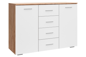 Рэд-1 Комод комбинированный Дуб крафт золотой/Белый