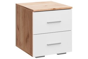 Рэд-1 Тумба прикроватная с ящиками Крафт золотой/Белый