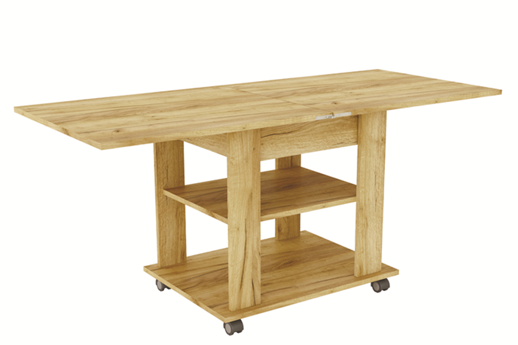 Консул -1(н) Стол журнальный (раскладной) Дуб крафт золотой