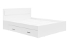 Рэд-1 Кровать 160х200 с ЛДСП настилом с ящиками Белый Жаклин