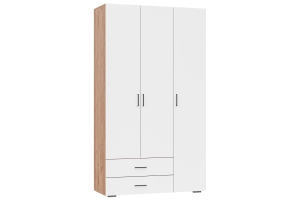 Рэд-1 Шкаф 3 ств с 2 ящиками Крафт золотой/Белый