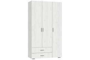 Рэд-1 Шкаф 3 ств с 2 ящиками Крафт белый