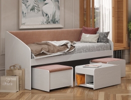 Кровать Флер Ф17 80х200, с тумбами