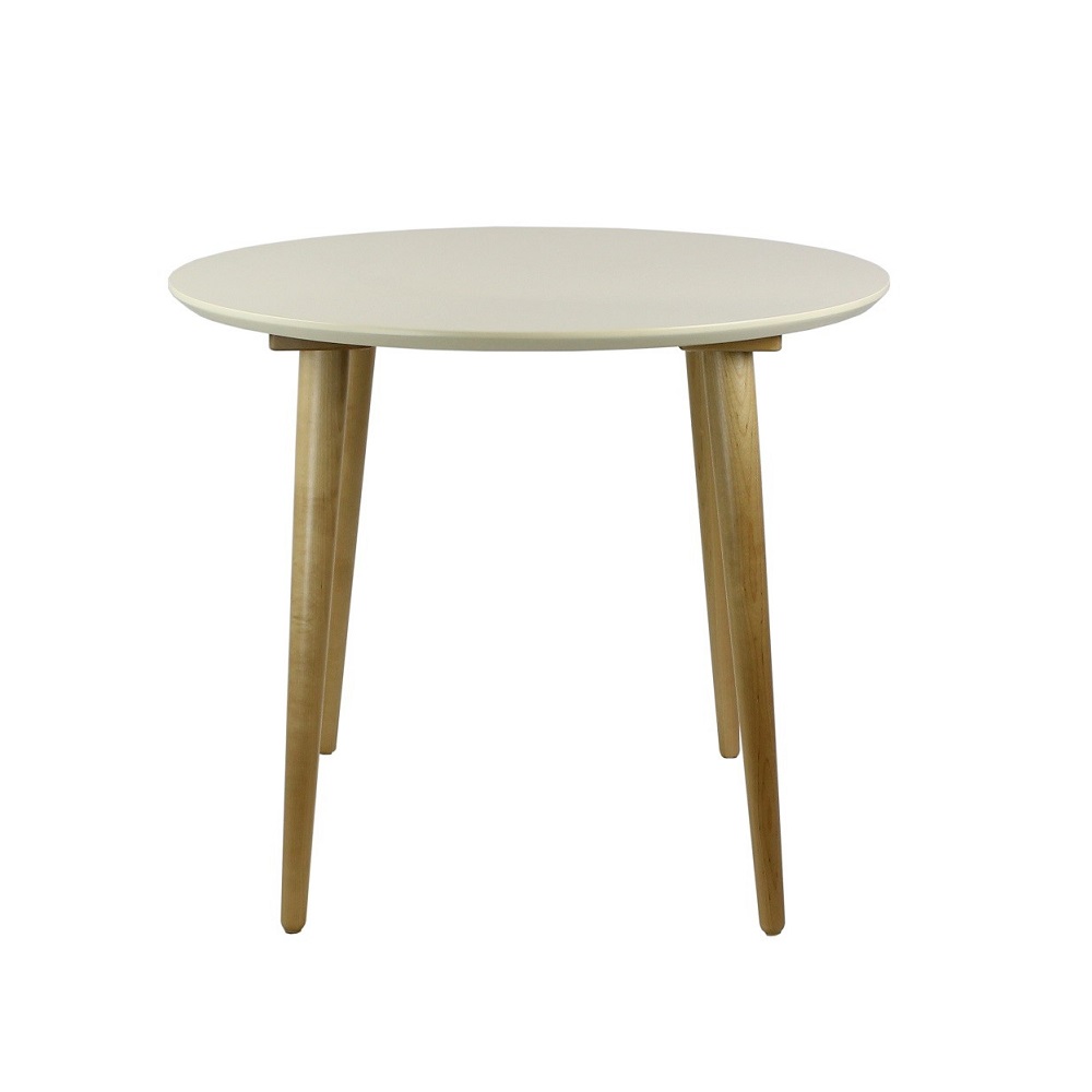 Ронда Мини 100 Стол обеденный круглый натуральный/слоновая кость