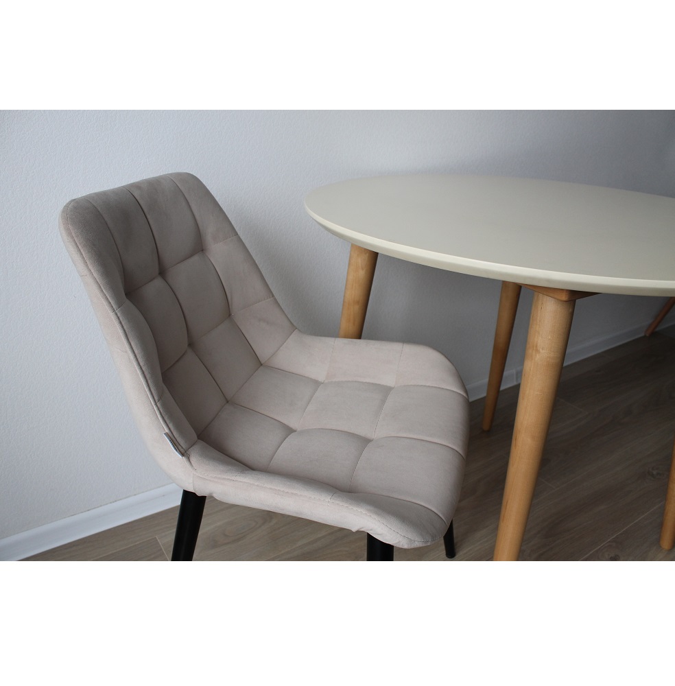 Ронда Мини 100 Стол обеденный круглый натуральный/слоновая кость