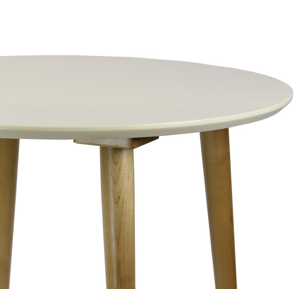 Ронда Мини 90 Стол обеденный круглый натуральный/слоновая кость