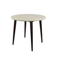 Ронда Мини 100 Стол обеденный круглый орех/слоновая кость