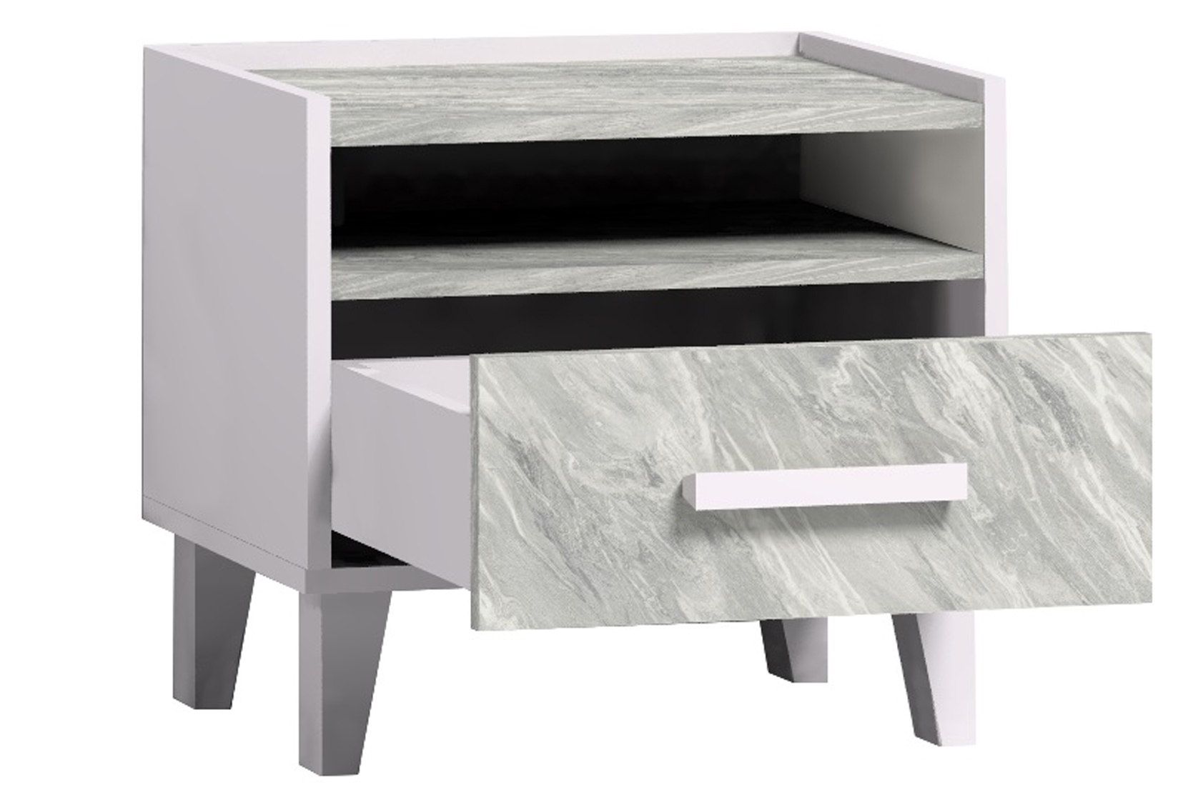 Тумба прикроватная Айрис 41, статуарио