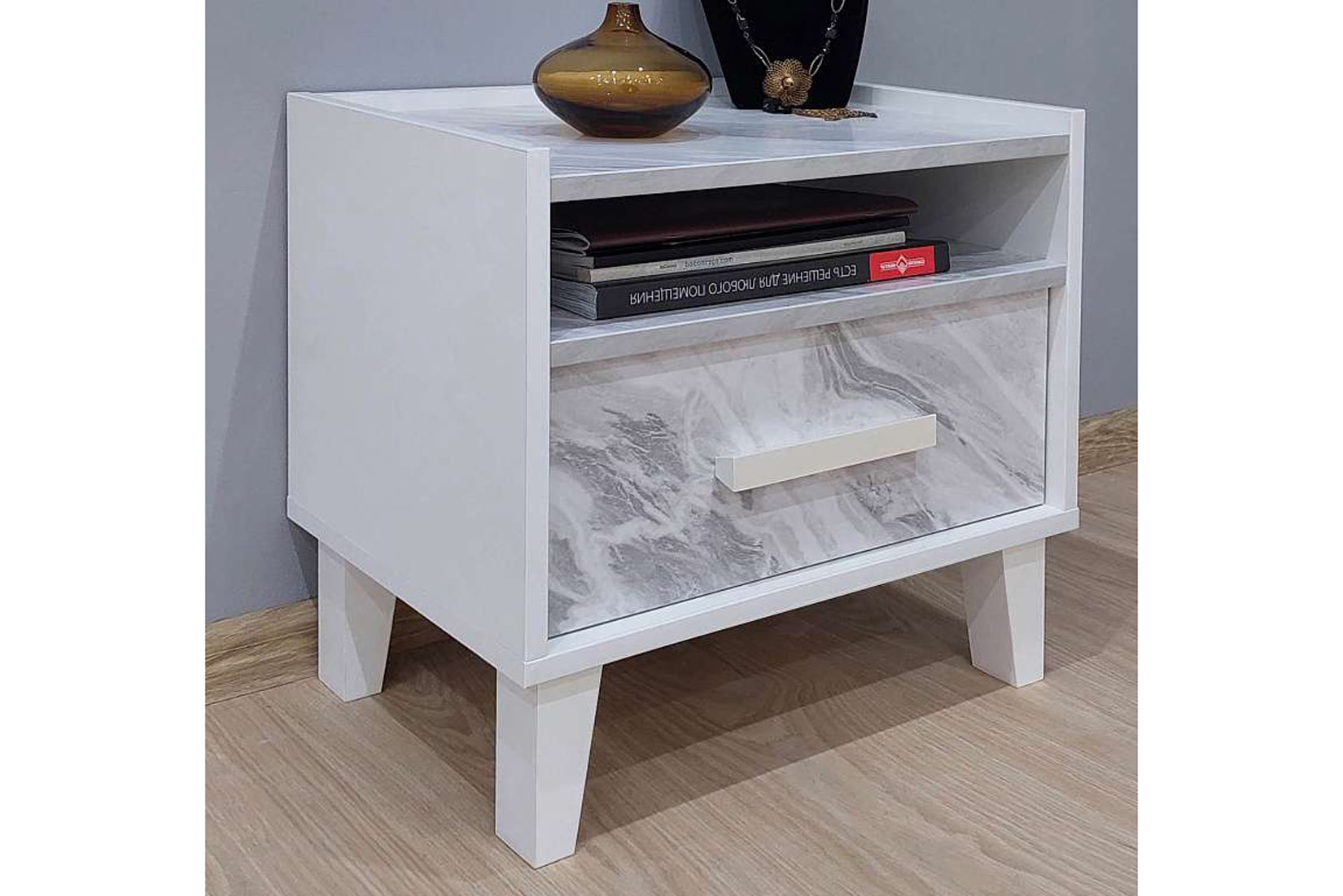 Тумба прикроватная Айрис 41, статуарио