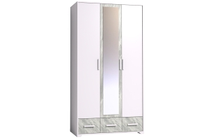 Шкаф для одежды и белья Айрис 444, статуарио