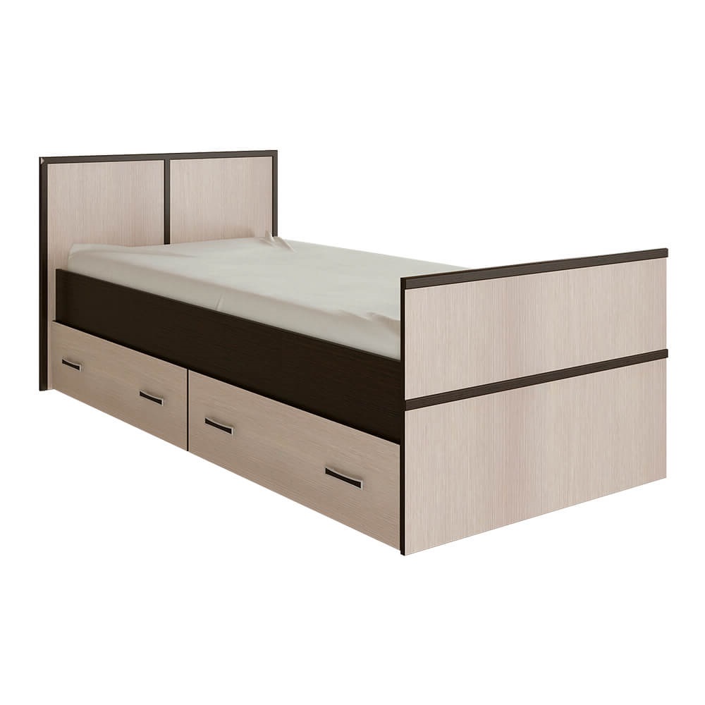 Кровать без основания Сакура LIGHT 90х200, венге/лоредо