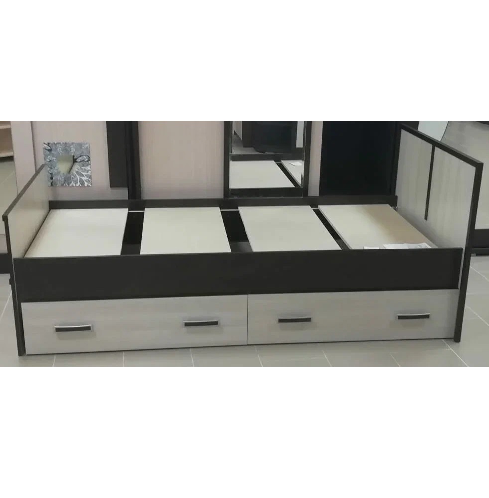 Кровать без основания Сакура LIGHT 90х200, венге/лоредо