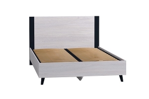 Кровать с ортопедическим основанием (металл) Tilda 140х200, ясень