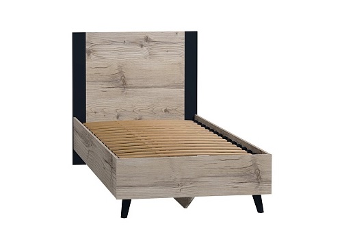 Кровать с ортопедическим основанием (металл) Tilda 90х200, гаскон пайн