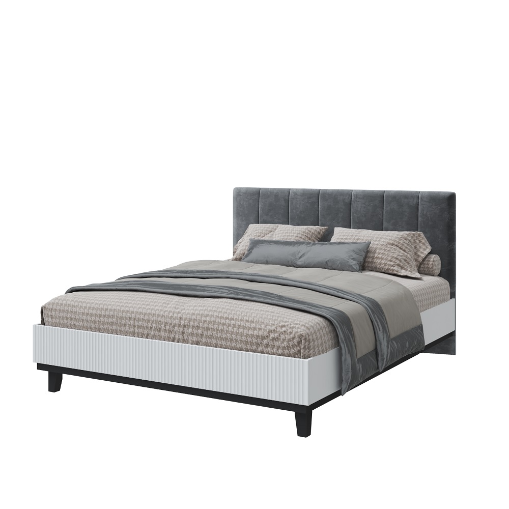 Кровать без основания с мягким изголовьем Шарлиз 160х200