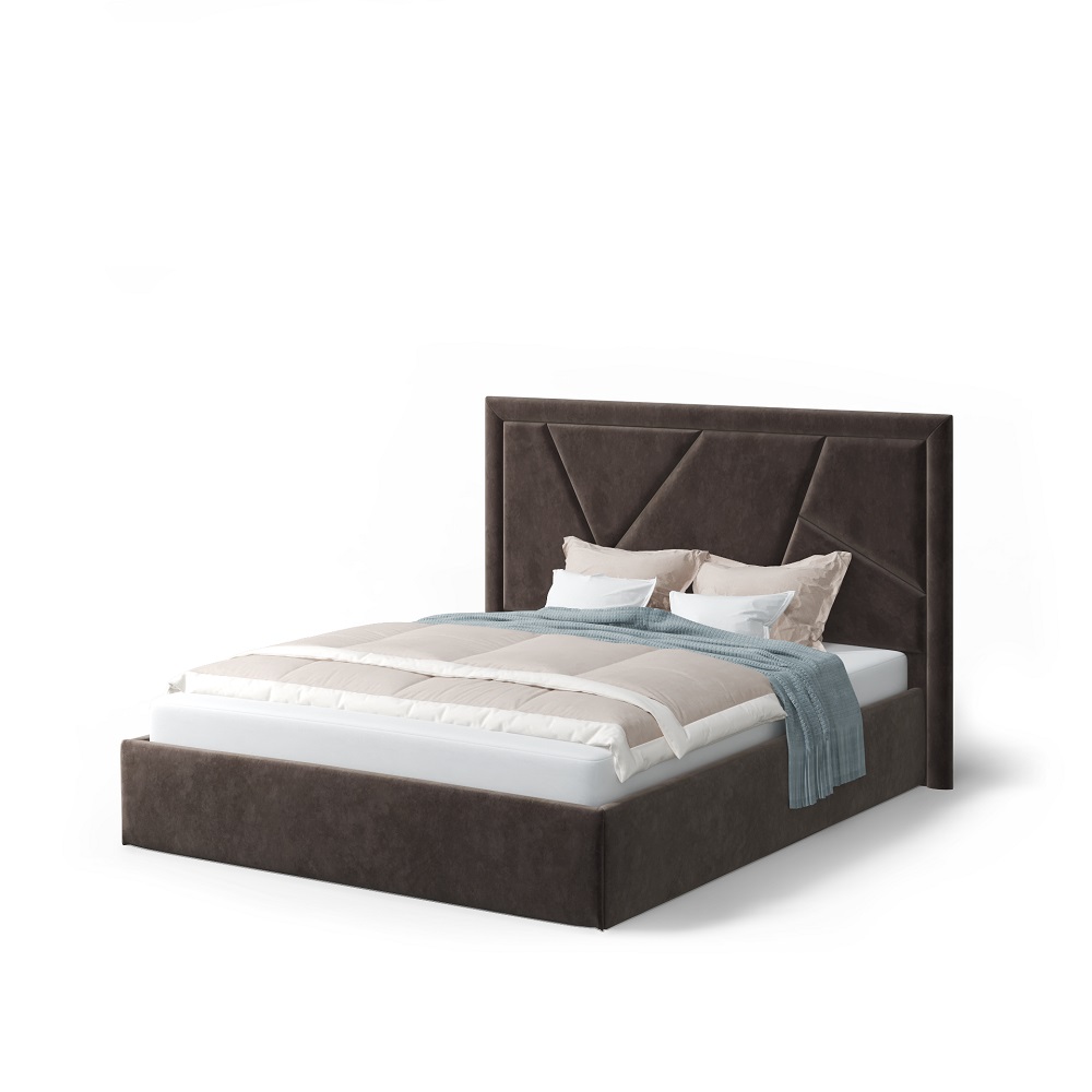 Индиго Кровать с ортопедическим основанием 120х200 Темно-коричневый