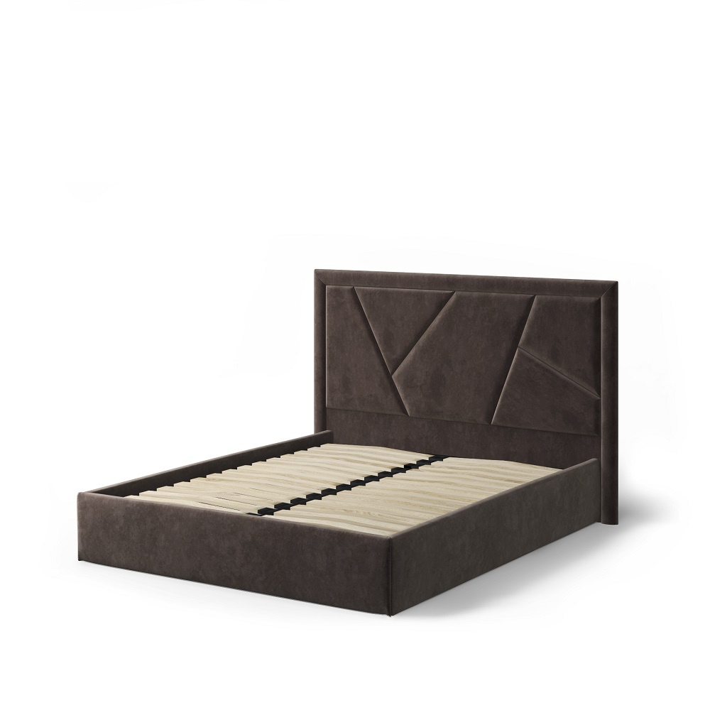 Индиго Кровать с ортопедическим основанием 120х200 Темно-коричневый