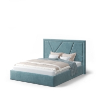 Индиго Кровать с ортопедическим основанием 140х200 Бирюзовый