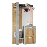 Вешалка Кензо, крафт/бетон