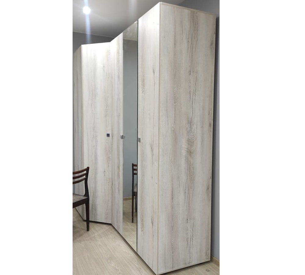 Шкаф для одежды с зеркалом Neo 54, дуб шавиниган