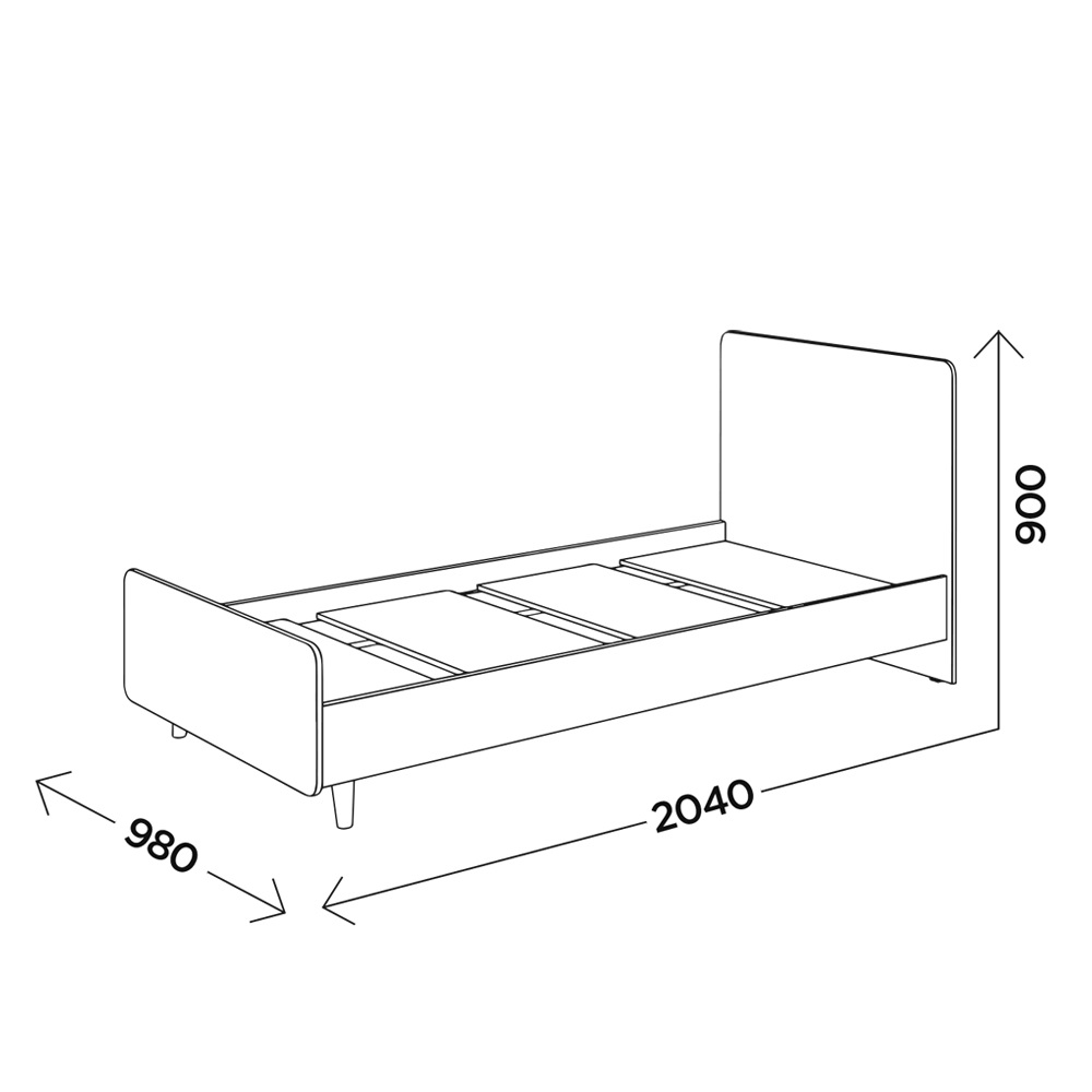 Кровать детская Бенедикт М6 90х200