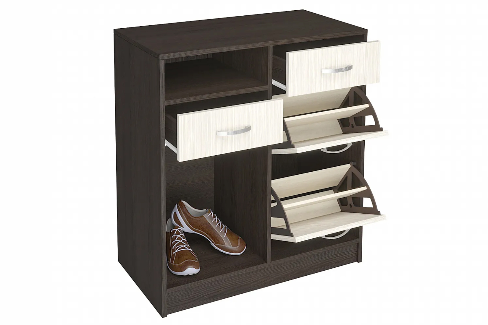 Вега ОБ-4 Тумба обувная Венге/Дуб белфорд