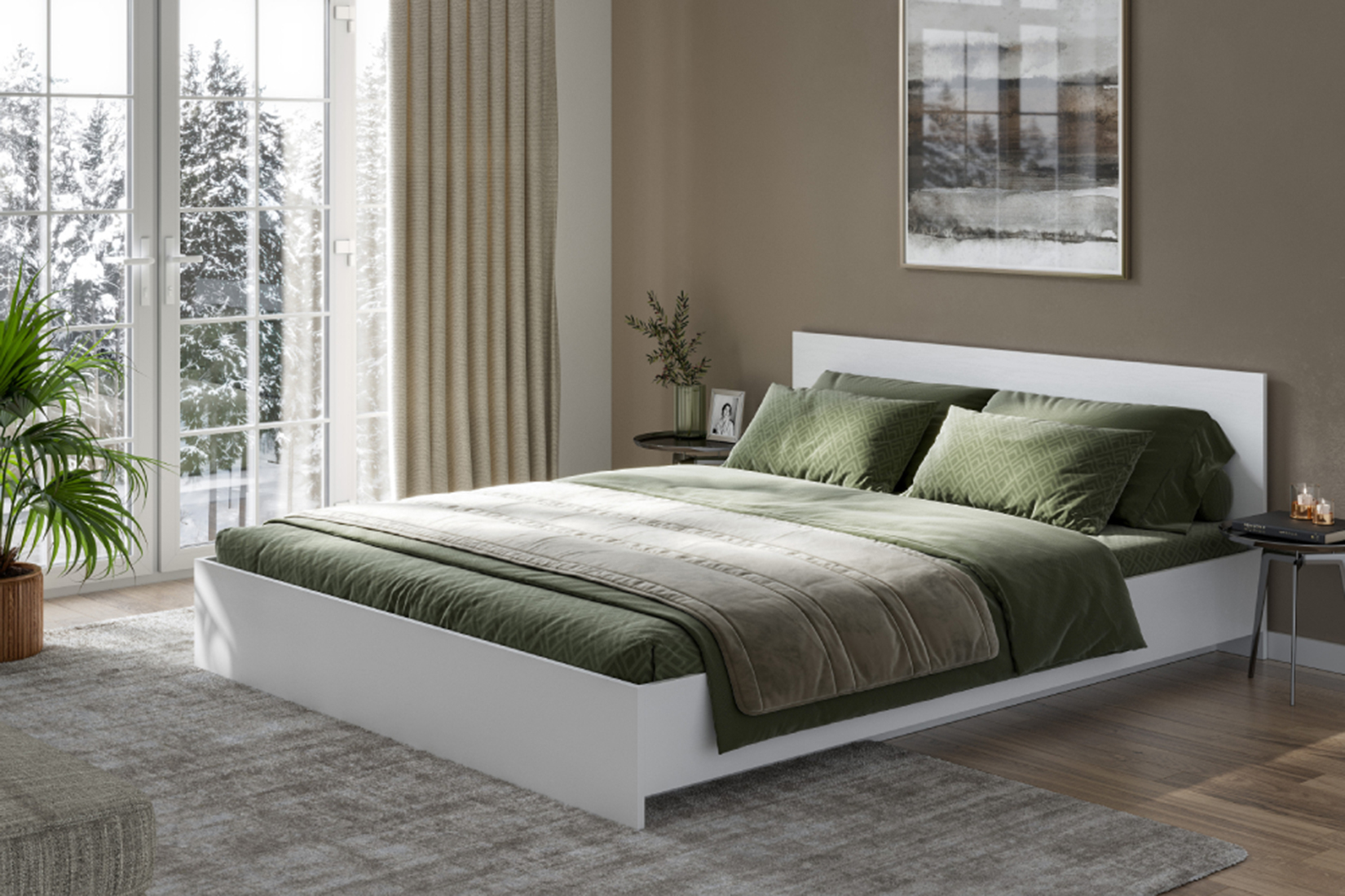 Кровать без основания Ронда КР-160 160х200, белый