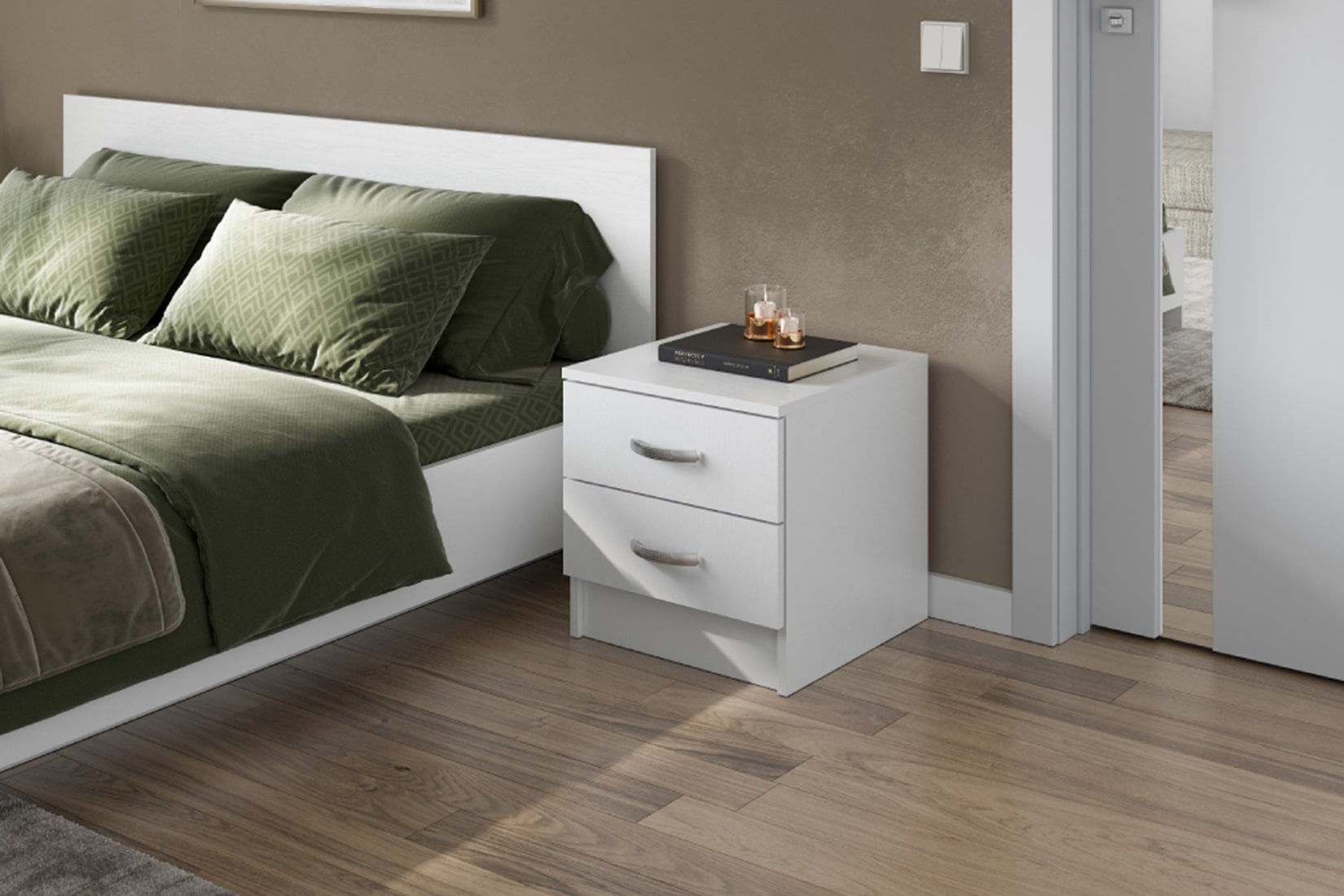 Ронда ТБ Тумба прикроватная Белый