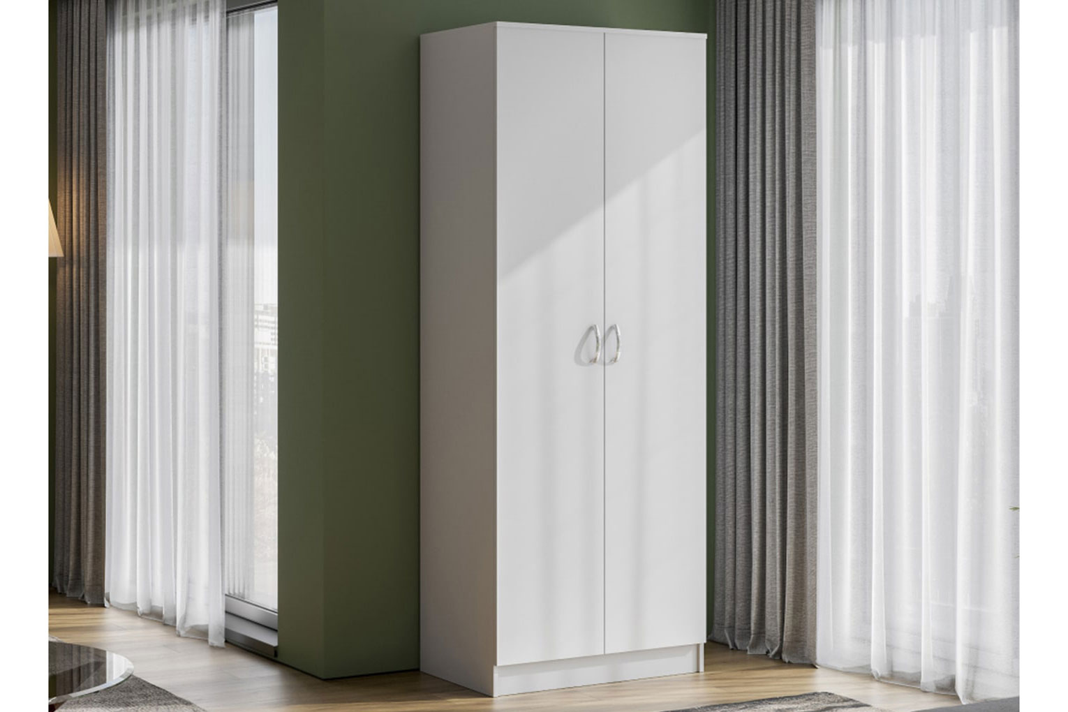 Ронда ШК-20 Шкаф для одежды и белья Белый