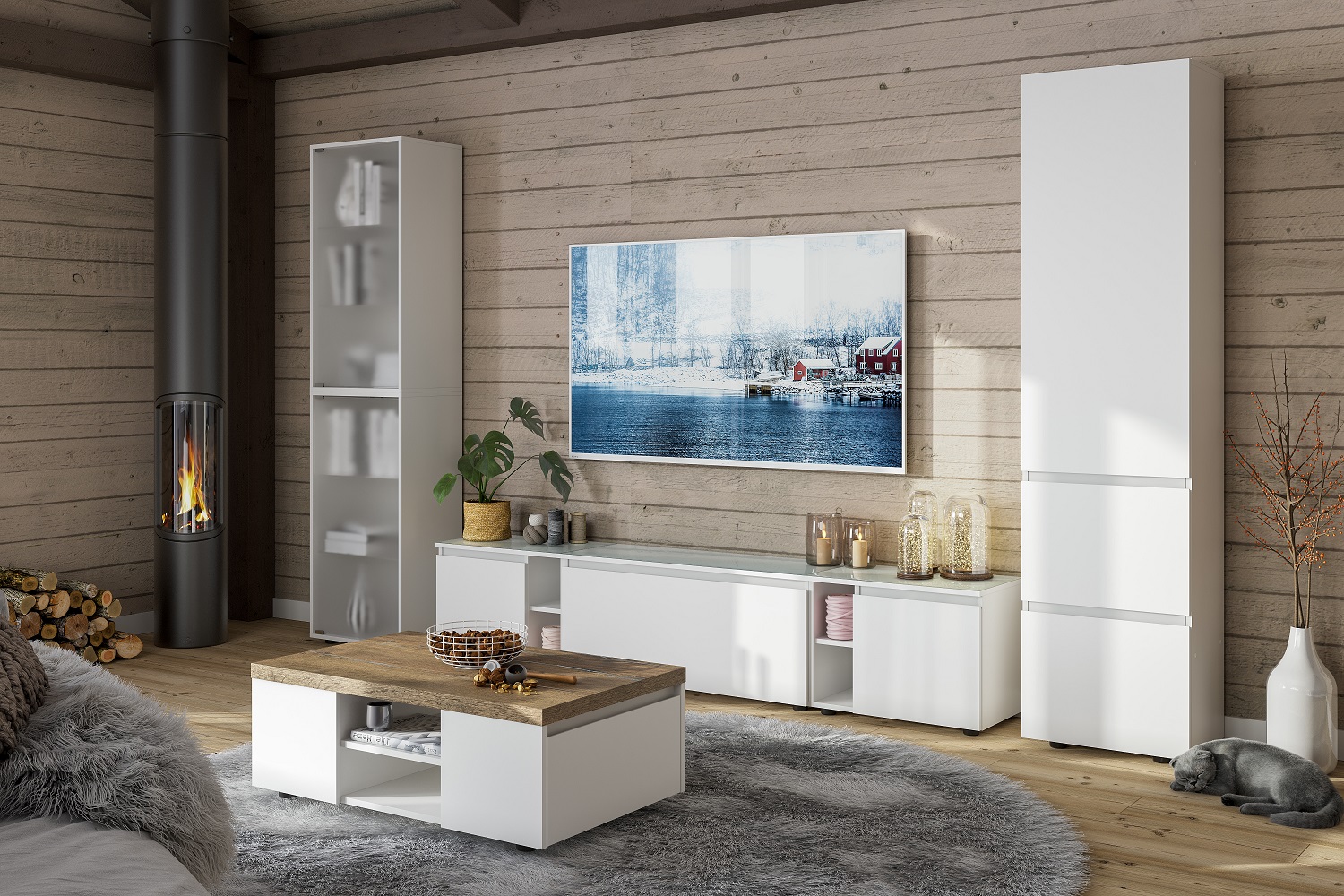 Шкаф-пенал для одежды Одри 2