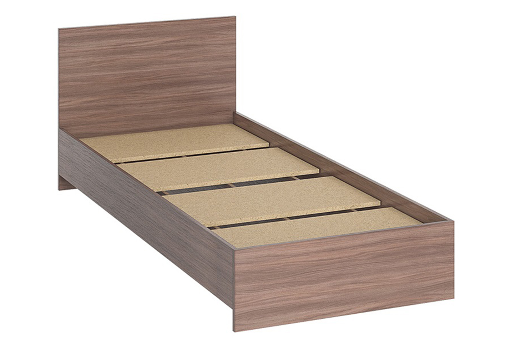 Ронда КР-080 Кровать 80 с основанием ДСП Ясень шимо темный