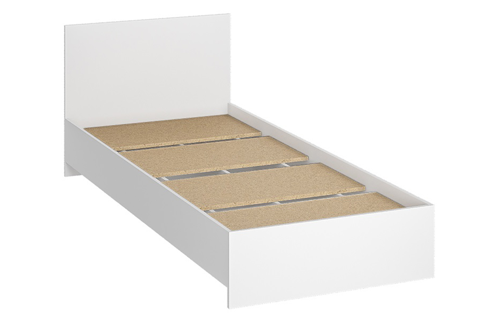 Ронда КР-080 Кровать 80 с основанием ДСП Белый