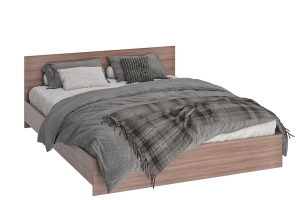 Ронда КР-140 Кровать 140 с основанием ЛДСП  Ясень шимо темный