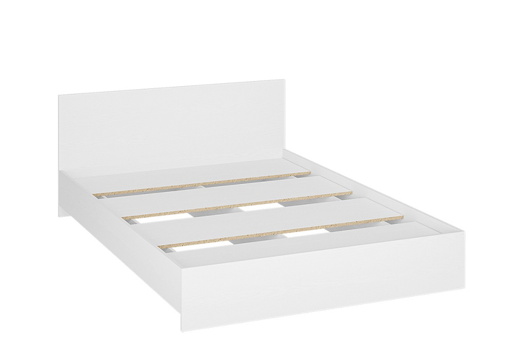 Ронда КР-140 Кровать 140 с ЛДСП основанием Белый