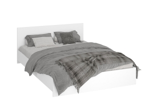 Ронда КР-140 Кровать 140 с ЛДСП основанием Белый